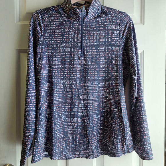 Adidas Women Lightweight Long Sleeve Golf Polo Shirt UPF 50 Print M - Picture 2 of 10